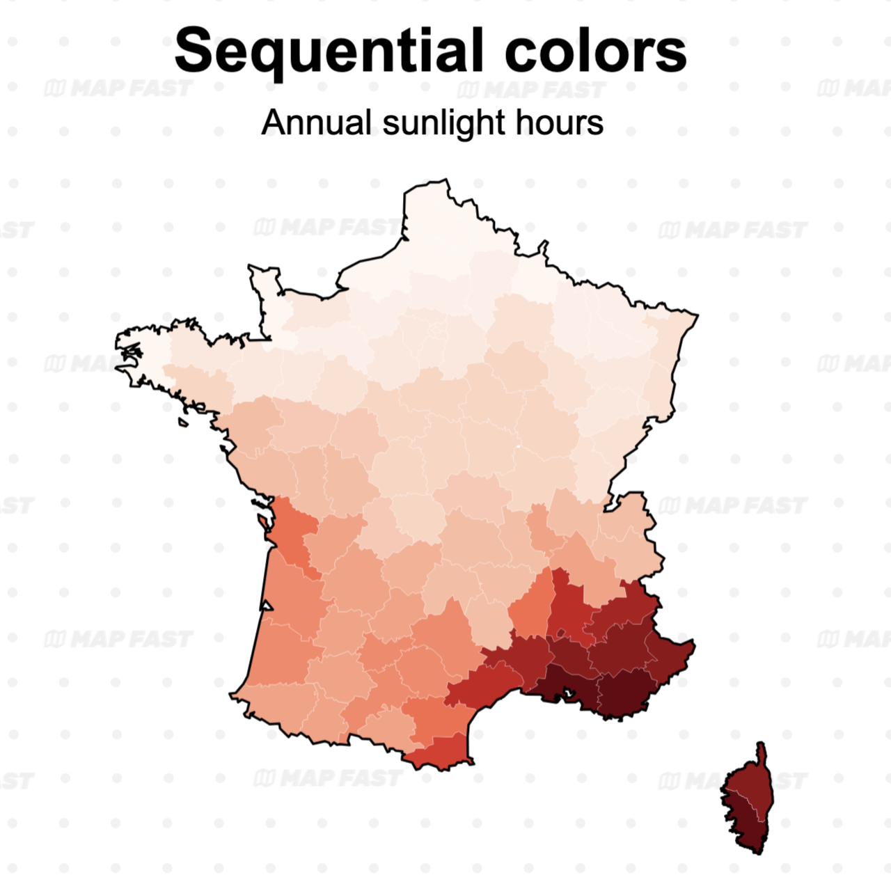 Sequential color scale example