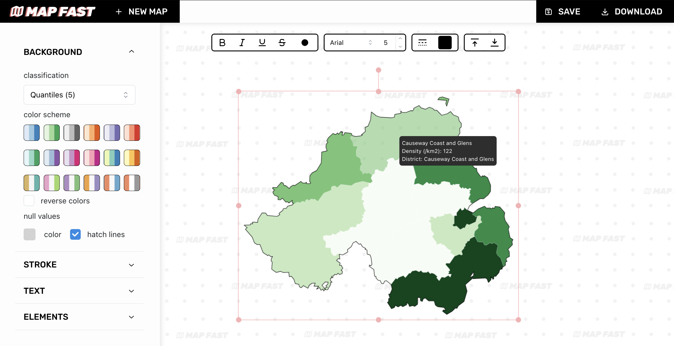 Customizeing the map